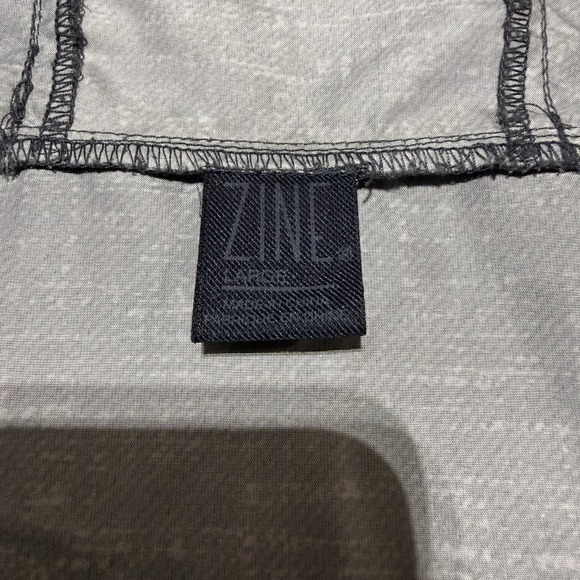 Zine Men's Large Gray And‎ Black Light Windbreaker Jacket - Picture 3 of 6